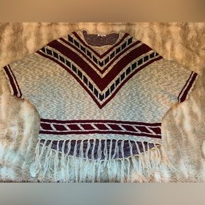 JustFab Poncho top